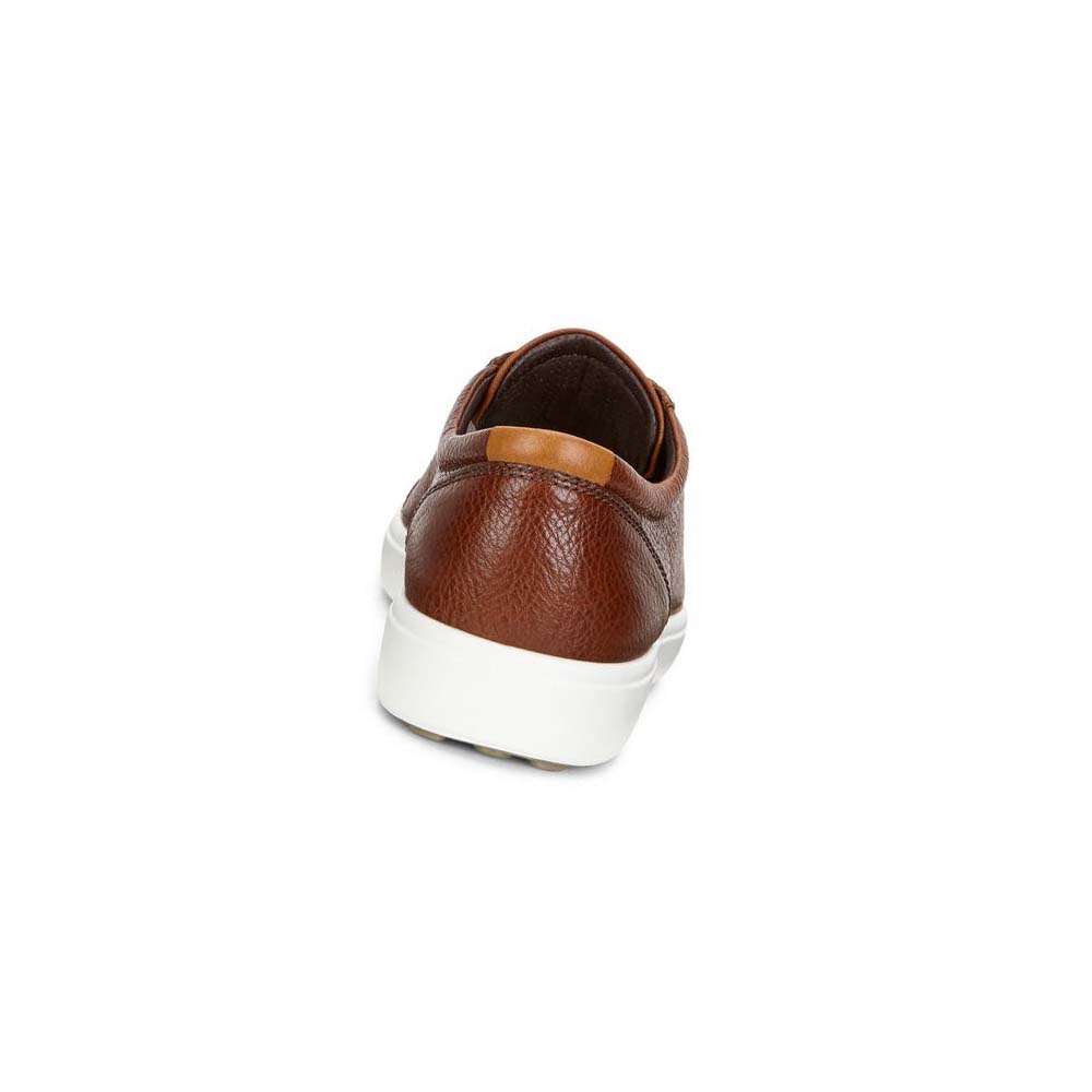 Men's Ecco Soft 7 Casual Shoes Coffee | Canada 472OKI